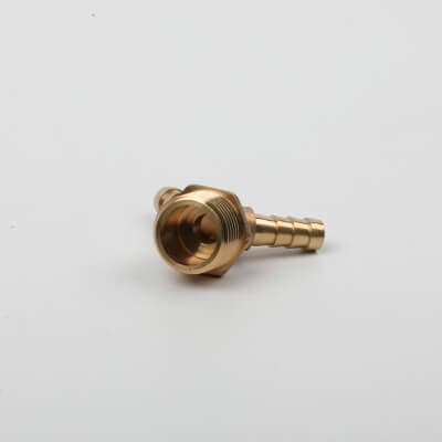 Threaded brass hose fitting Y produced for a customer