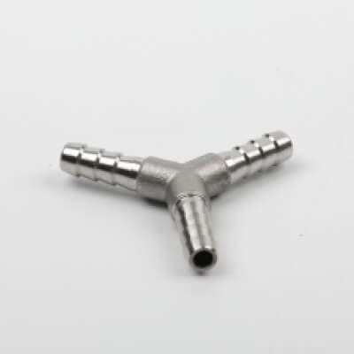 Y Hose fitting in production